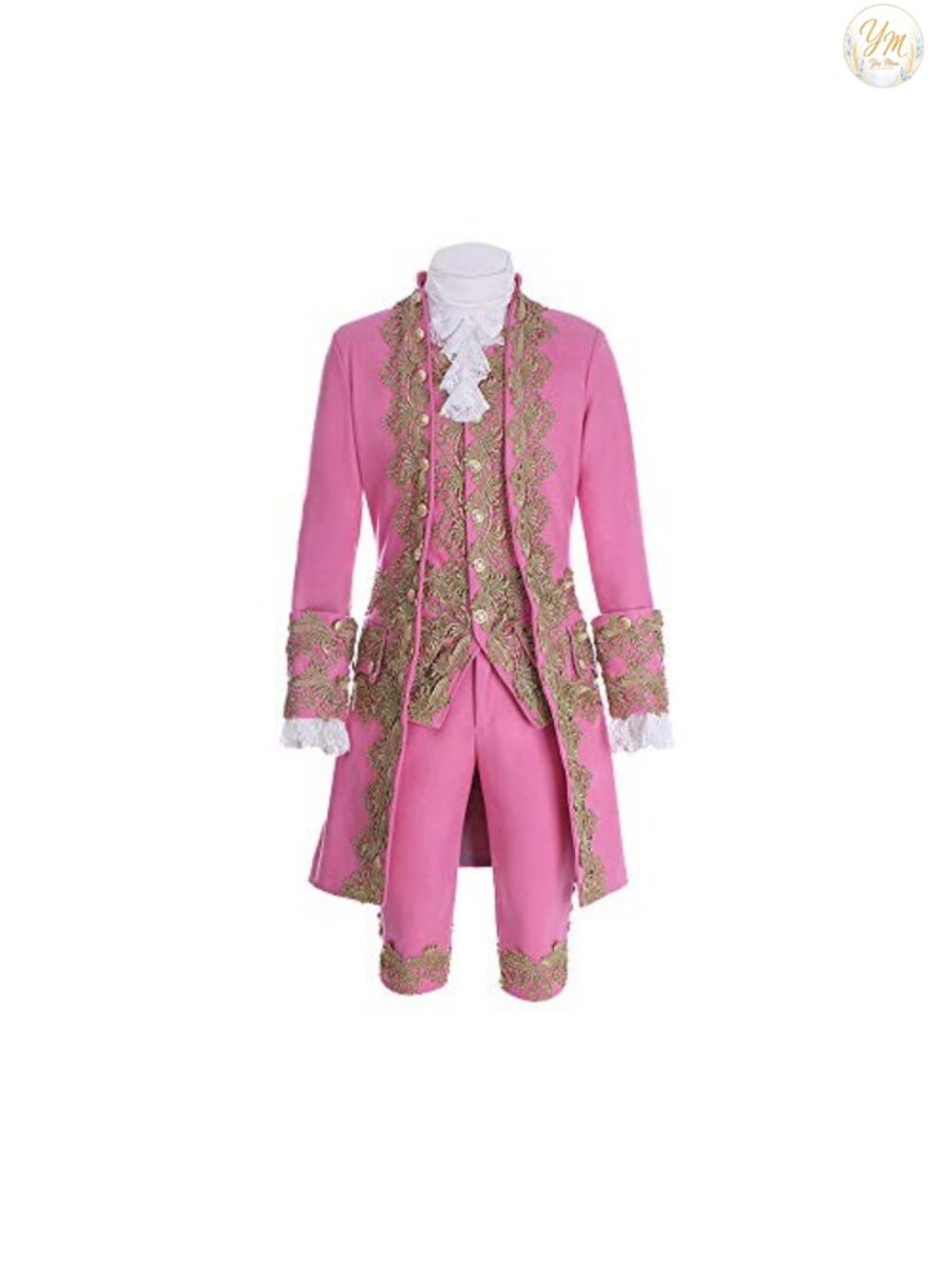 Victorian Fancy Outfit 18th Century Regency Tailcoat Vest Halloween Costume